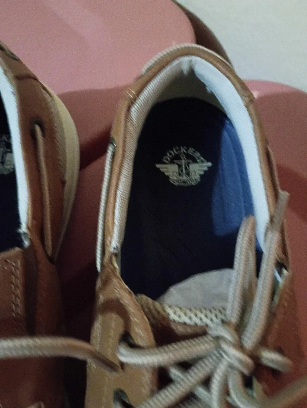 Men's Dockers Size 13 Casual Leather Boat Shoes in Brown